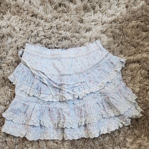 LoveShackFancy Bara Mini Skirt